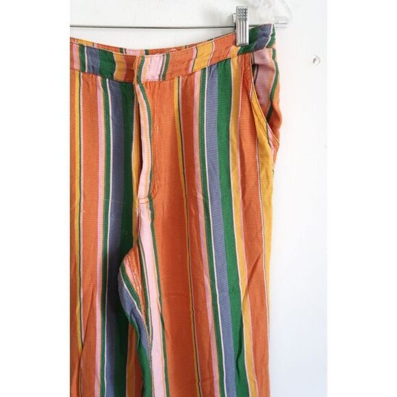 Free People Colorful Striped Pants - Size 4 - Picture 3 of 10
